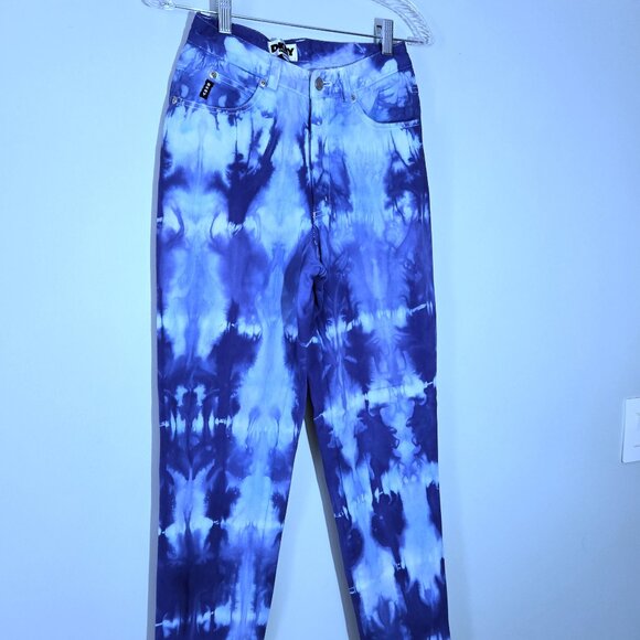 DKNY Upcycled Indigo Dyed Jeans Size 2 - Picture 1 of 3